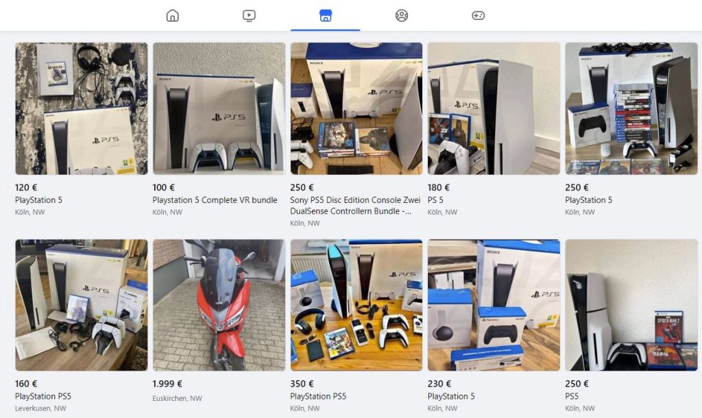 Facebook Marketplace PS5